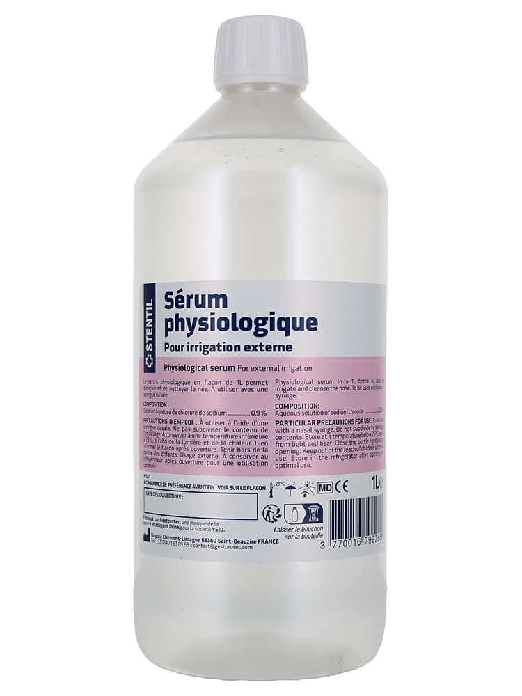 Stentil Sérum Physiologique pour Irrigation Externe 1 L